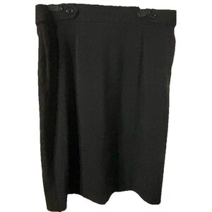 Counterparts Womens 14 Black Straight Skirt Stretch Zip Career Capsule